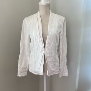Stella Carakasi White Linen Unlined Jacket